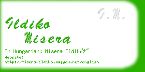 ildiko misera business card